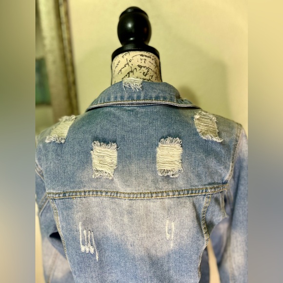 Women’s Denim Jacket Size M Medium - Picture 5 of 14
